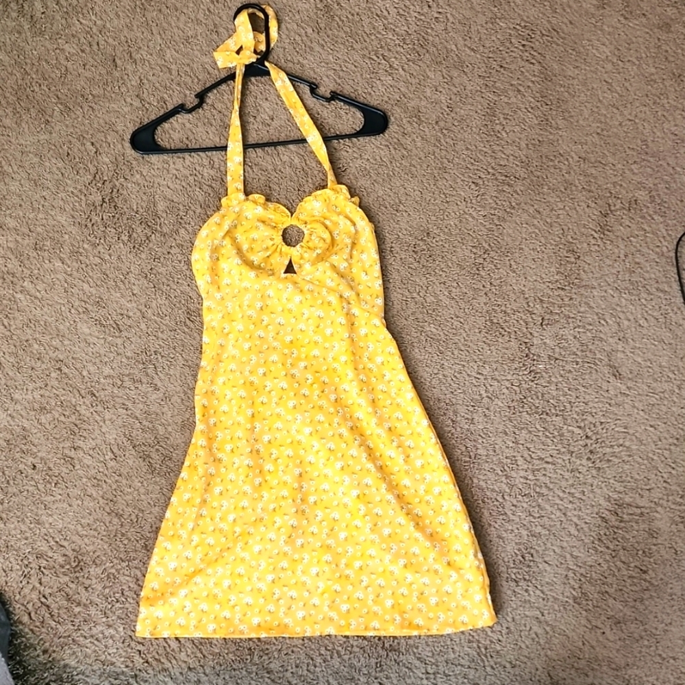 Forever 21 yellow floral dress